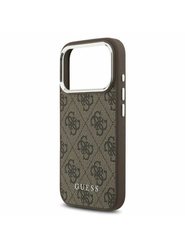 Guess Guess 4G MagSafe Zadný Kryt pre iPhone 17 Pro Brown