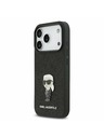 Karl Lagerfeld Karl Lagerfeld Fixed Glitter Metal Ikonik Zadný Kryt pre iPhone 17 Pro Black