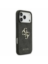 Guess Guess PU 4G Metal Logo Strap Zadný Kryt pre iPhone 17 Pro Max Black