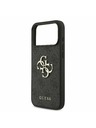 Guess Guess PU 4G Metal Logo Strap Zadný Kryt pre iPhone 17 Pro Max Black