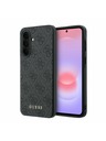 Guess Guess PU 4G Metal Classic Logo Zadný Kryt pre Samsung Galaxy A37 Grey