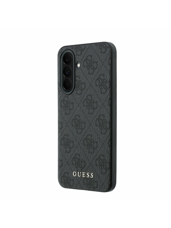 Guess Guess PU 4G Metal Classic Logo Zadný Kryt pre Samsung Galaxy A37 Grey