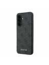 Guess Guess PU 4G Metal Classic Logo Zadný Kryt pre Samsung Galaxy A37 Grey