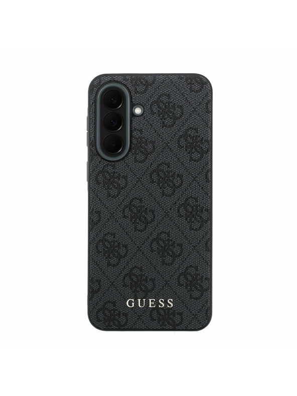 Guess Guess PU 4G Metal Classic Logo Zadný Kryt pre Samsung Galaxy A37 Grey