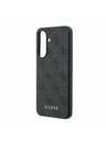 Guess Guess PU 4G Metal Classic Logo Zadný Kryt pre Samsung Galaxy A37 Grey