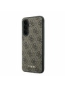 Guess Guess PU 4G Metal Classic Logo Zadný Kryt pre Samsung Galaxy A37 Brown