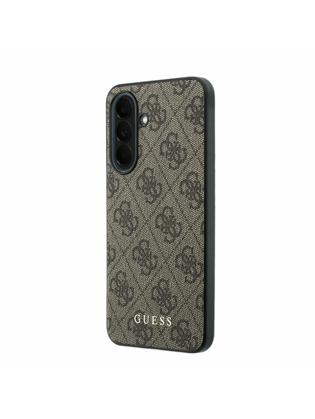 Guess Guess PU 4G Metal Classic Logo Zadný Kryt pre Samsung Galaxy A37 Brown