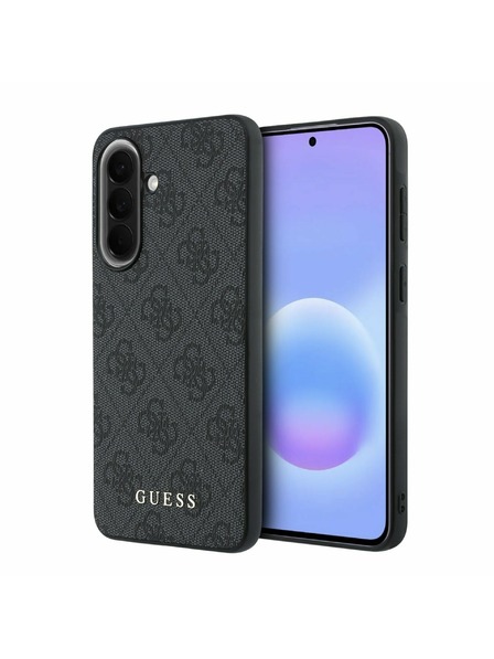 Guess Guess PU 4G Metal Classic Logo Zadný Kryt pre Samsung Galaxy A57 Grey