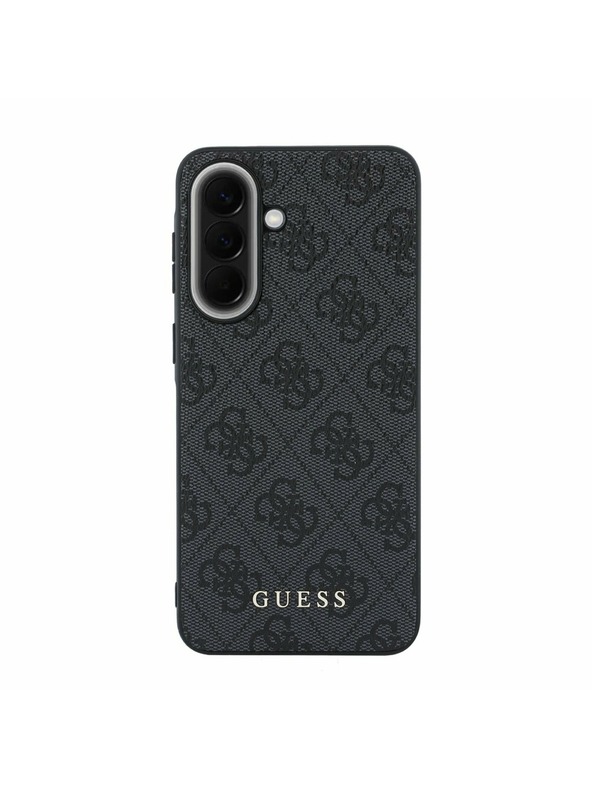 Guess Guess PU 4G Metal Classic Logo Zadný Kryt pre Samsung Galaxy A57 Grey