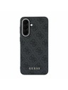 Guess Guess PU 4G Metal Classic Logo Zadný Kryt pre Samsung Galaxy A57 Grey