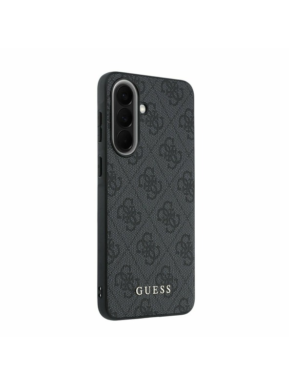 Guess Guess PU 4G Metal Classic Logo Zadný Kryt pre Samsung Galaxy A57 Grey
