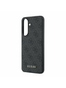 Guess Guess PU 4G Metal Classic Logo Zadný Kryt pre Samsung Galaxy A57 Grey