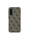 Guess Guess PU 4G Metal Classic Logo Zadný Kryt pre Samsung Galaxy A57 Brown