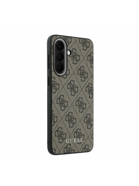 Guess Guess PU 4G Metal Classic Logo Zadný Kryt pre Samsung Galaxy A57 Brown