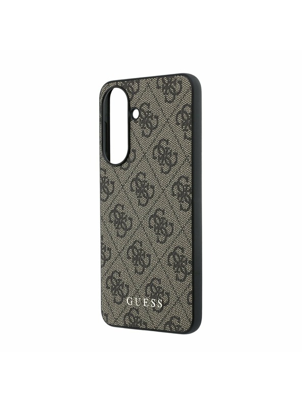 Guess Guess PU 4G Metal Classic Logo Zadný Kryt pre Samsung Galaxy A57 Brown