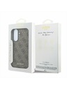 Guess Guess PU 4G Metal Classic Logo Zadný Kryt pre Samsung Galaxy A57 Brown