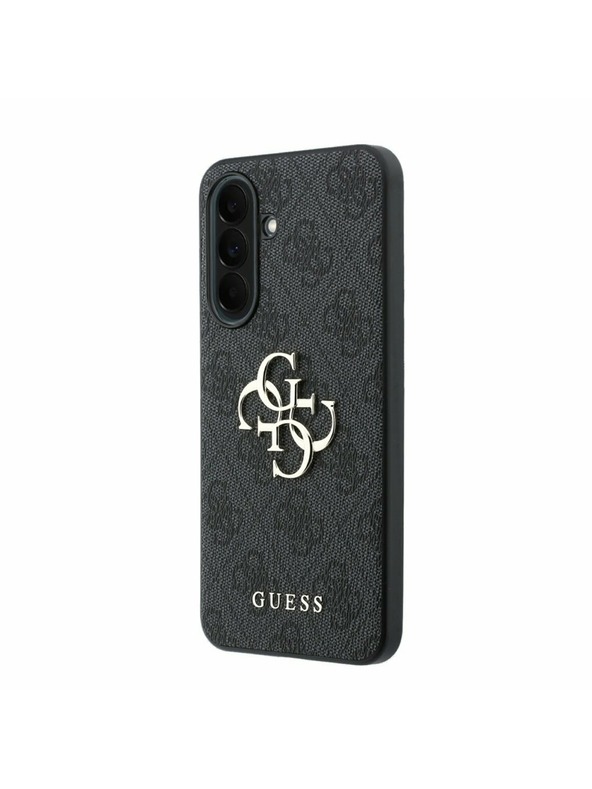 Guess Guess PU 4G Metal Logo Zadný Kryt pre Samsung Galaxy A37 Grey