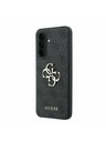 Guess Guess PU 4G Metal Logo Zadný Kryt pre Samsung Galaxy A37 Grey