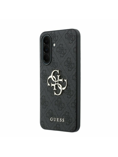 Guess Guess PU 4G Metal Logo Zadný Kryt pre Samsung Galaxy A37 Grey