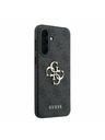 Guess Guess PU 4G Metal Logo Zadný Kryt pre Samsung Galaxy A37 Grey