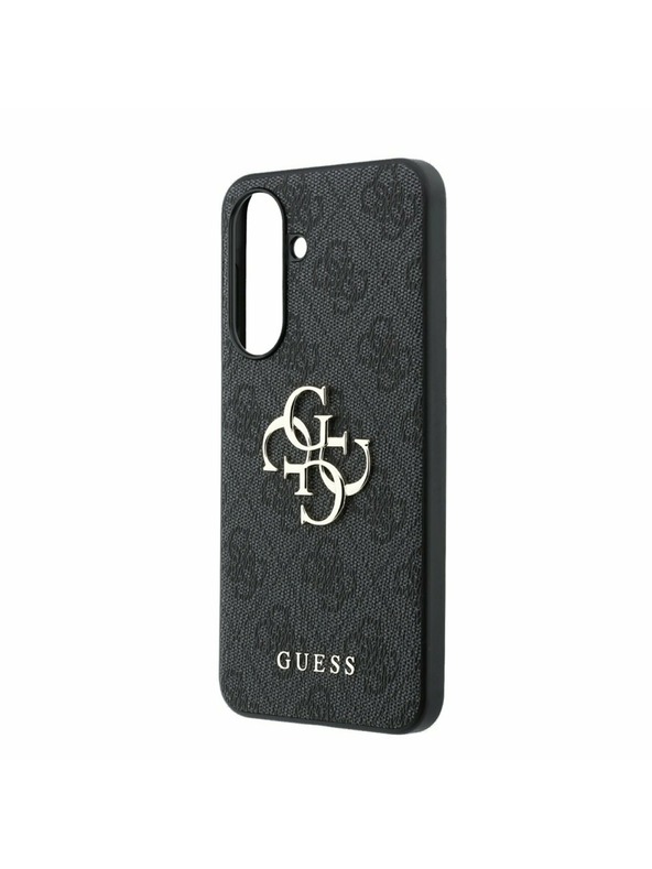Guess Guess PU 4G Metal Logo Zadný Kryt pre Samsung Galaxy A37 Grey