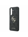 Guess Guess PU 4G Metal Logo Zadný Kryt pre Samsung Galaxy A37 Grey