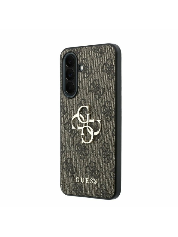 Guess Guess PU 4G Metal Logo Zadný Kryt pre Samsung Galaxy A37 Brown