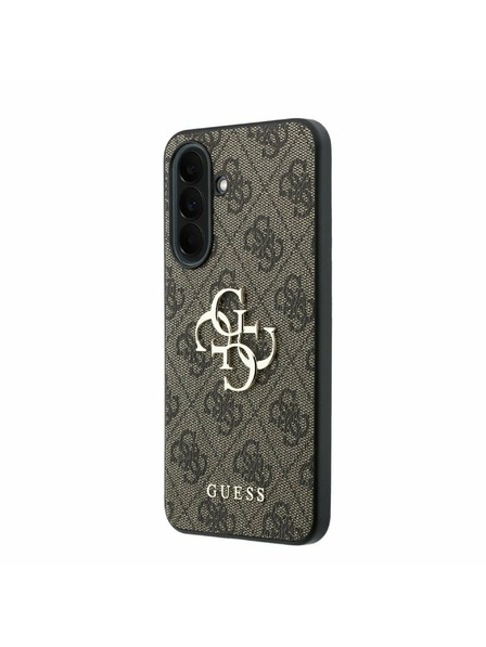 Guess Guess PU 4G Metal Logo Zadný Kryt pre Samsung Galaxy A37 Brown