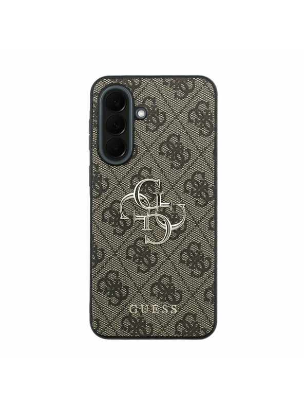 Guess Guess PU 4G Metal Logo Zadný Kryt pre Samsung Galaxy A37 Brown