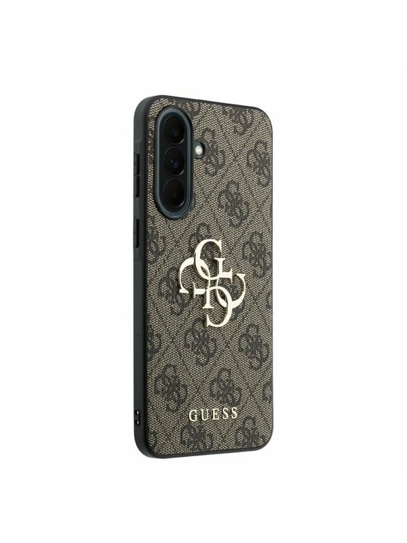 Guess Guess PU 4G Metal Logo Zadný Kryt pre Samsung Galaxy A37 Brown