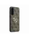 Guess Guess PU 4G Metal Logo Zadný Kryt pre Samsung Galaxy A37 Brown