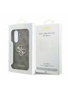 Guess Guess PU 4G Metal Logo Zadný Kryt pre Samsung Galaxy A37 Brown