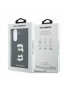 Karl Lagerfeld Karl Lagerfeld Liquid Silicone Metal Karl and Choupette Zadný Kryt pre Samsung Galaxy A37 Black