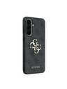 Guess Guess PU 4G Metal Logo Zadný Kryt pre Samsung Galaxy A57 Grey