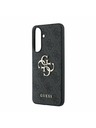 Guess Guess PU 4G Metal Logo Zadný Kryt pre Samsung Galaxy A57 Grey