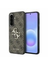 Guess Guess PU 4G Metal Logo Zadný Kryt pre Samsung Galaxy A57 Brown