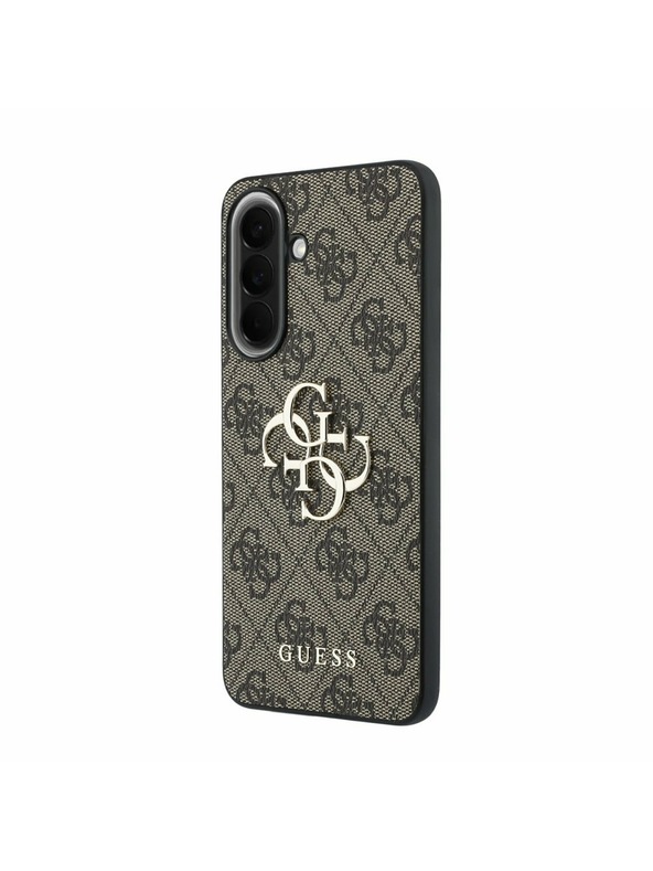 Guess Guess PU 4G Metal Logo Zadný Kryt pre Samsung Galaxy A57 Brown