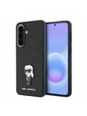 Karl Lagerfeld Karl Lagerfeld Fixed Glitter Metal Ikonik Zadný Kryt pre Samsung Galaxy A57 Black