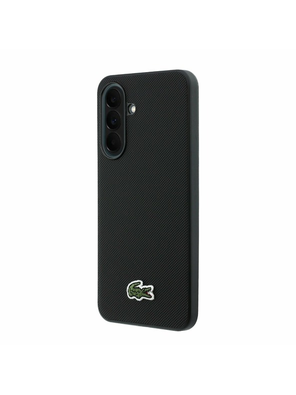 Lacoste Lacoste Iconic Petit Pique Woven Logo MagSafe Zadný Kryt pre Samsung Galaxy A37 Black