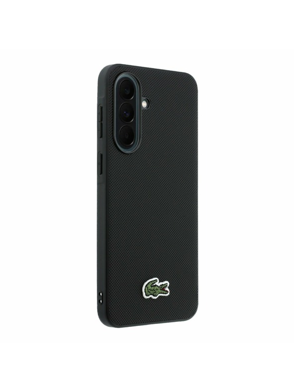 Lacoste Lacoste Iconic Petit Pique Woven Logo MagSafe Zadný Kryt pre Samsung Galaxy A37 Black
