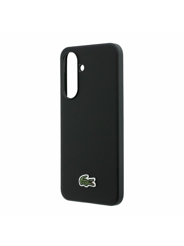Lacoste Lacoste Iconic Petit Pique Woven Logo MagSafe Zadný Kryt pre Samsung Galaxy A37 Black