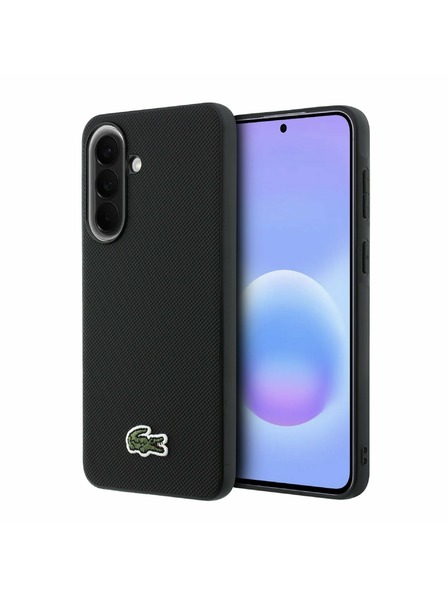 Lacoste Lacoste Iconic Petit Pique Woven Logo MagSafe Zadný Kryt pre Samsung Galaxy A57 Black