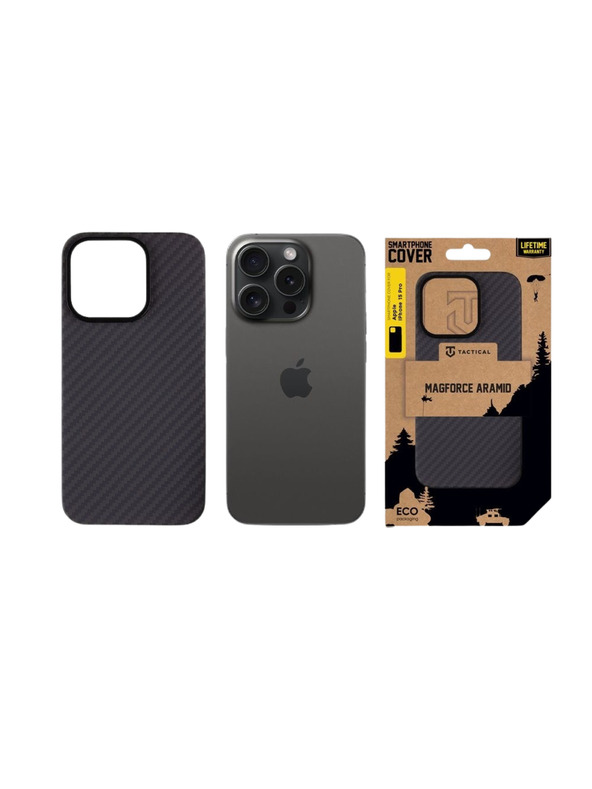 Tactical Tactical MagForce Aramid Kryt pre Apple iPhone 15 Pro Black