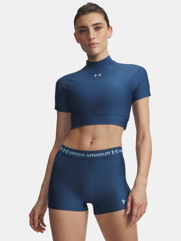 Under Armour Dámske tričko Under Armour HeatGear Crop Mock SS