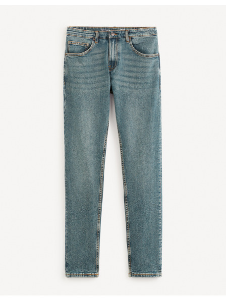Celio Modré pánske slim fit džínsy Celio Fotaper
