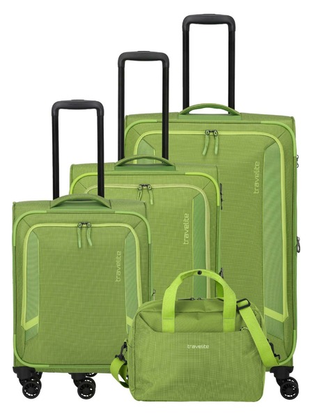 Travelite Sada cestovných kufrov Travelite Corsiica S,M,L,BB Fresh Green