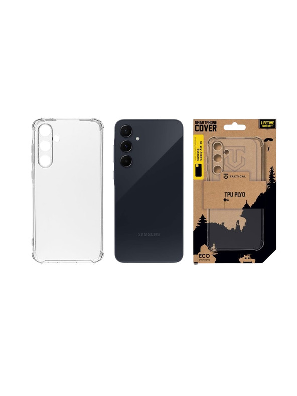 Tactical Tactical TPU Plyo Kryt pre Samsung Galaxy A55 5G Transparent