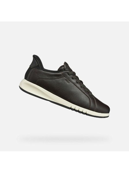 Geox Tmavohnedé pánske tenisky Geox Aerantis Plus Fast in