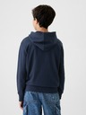 GAP Detská mikina s logom a fleece GAP