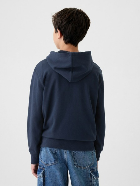 GAP Detská mikina s logom a fleece GAP